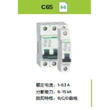 施耐德C65微斷C65N 2P C40A